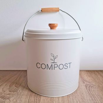 Seau à Compost 4.5 L avec filtre et seau - Blanc